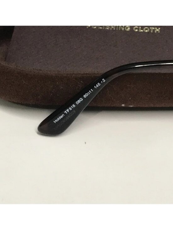 Tom Ford TF818 08G Holden Aviator Sunglasses Gunmetal Brown Gradient Mirror 60mm main image 4